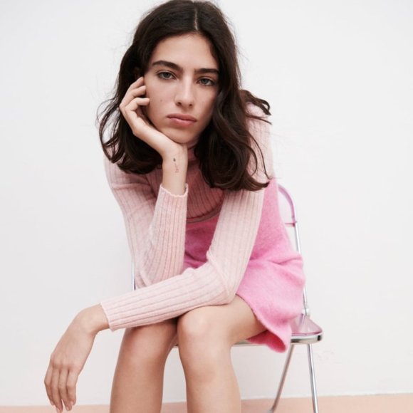 Zara Wool Alpaca Beaded Strappy Dress - Picture 2 of 5